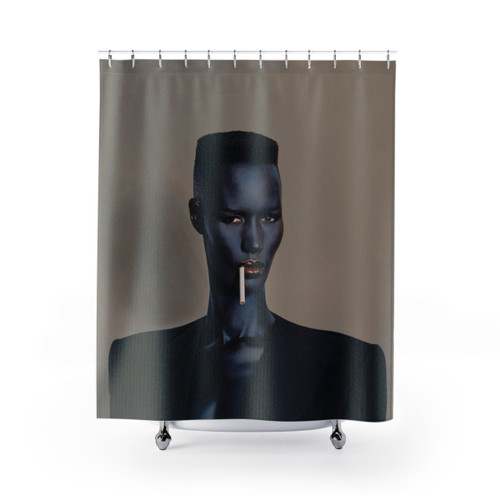 Grace Jones Night Clubbing Shower Curtain
