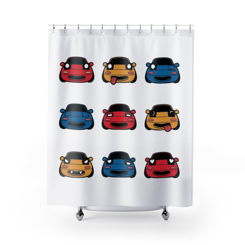 Miata Car Enthusiast Shower Curtains