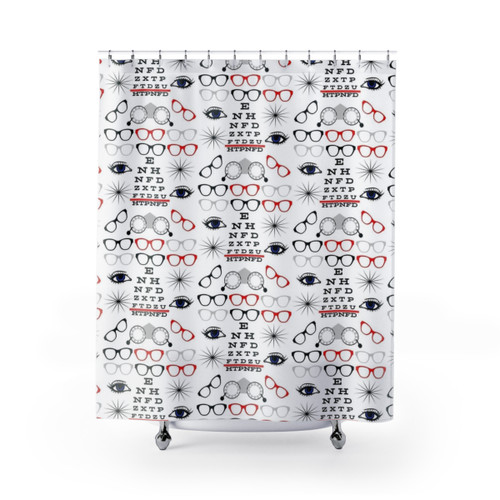 Eye Clinic Themed Shower Curtain