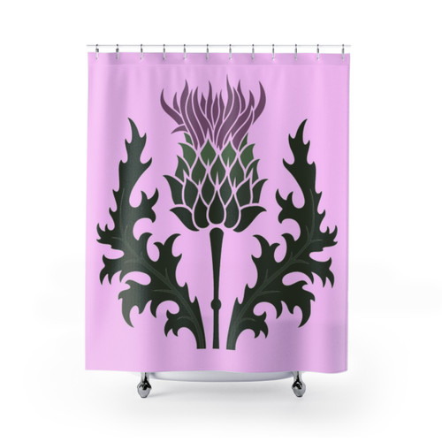 Scottish Thistle Flower Shower Curtains
