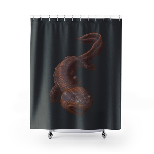 Koolasuchus Extinct Amphibian Paleo Art Shower Curtain