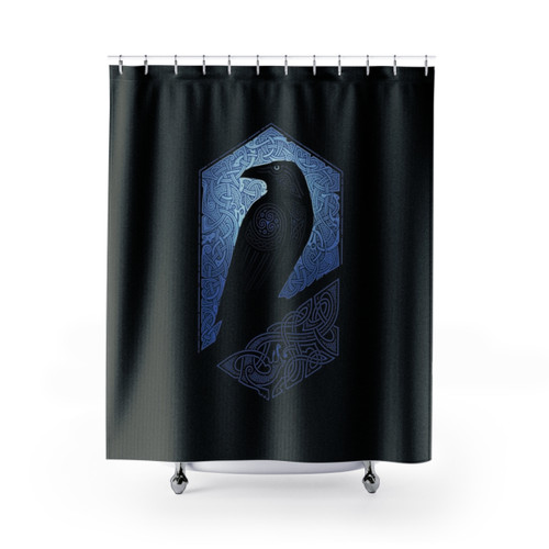 GUARDIAN Shower Curtains with Mystical Bird Design