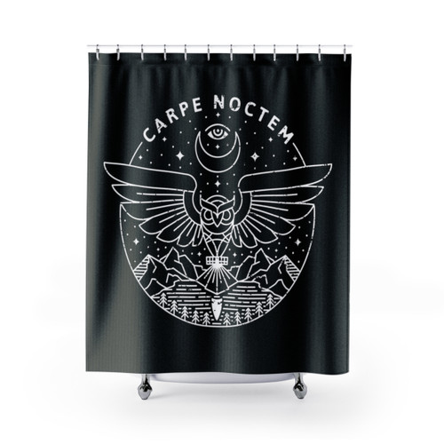Carpe Noctem Owl Night Shower Curtains