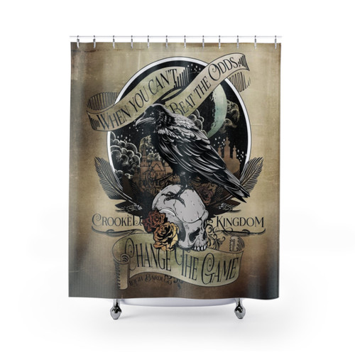 Crooked Kingdom book-inspired shower curtains