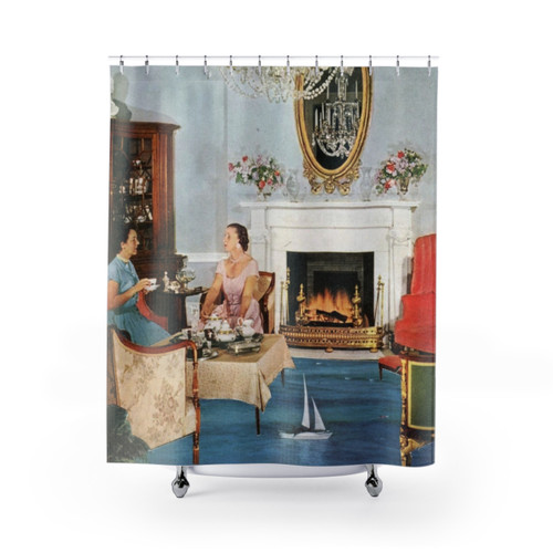 Afternoon Tea Themed Shower Curtains
