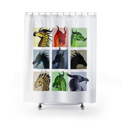 Wings of Fire Bad Guys Shower Curtain