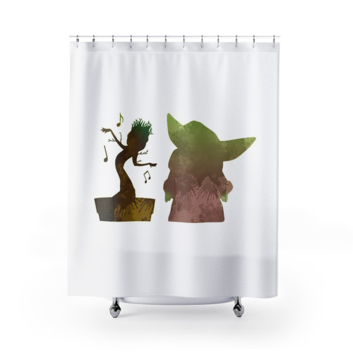 Babies Inspired Silhouette Shower Curtains