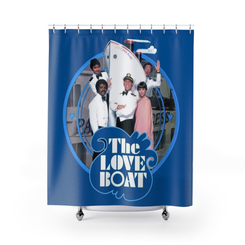 70s Retro Love Boat Tribute Shower Curtain