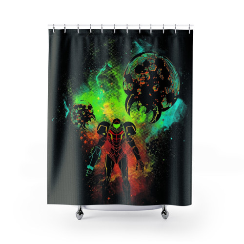 Bounty Hunter Space Shower Curtains for Gamers