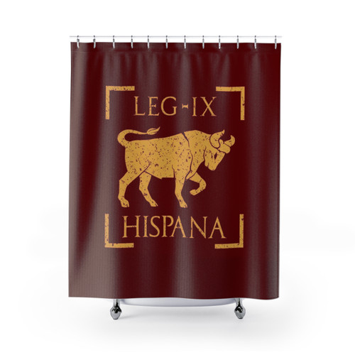 Legio IX Hispana Taurus Emblem Roman Legion Shower Curtain