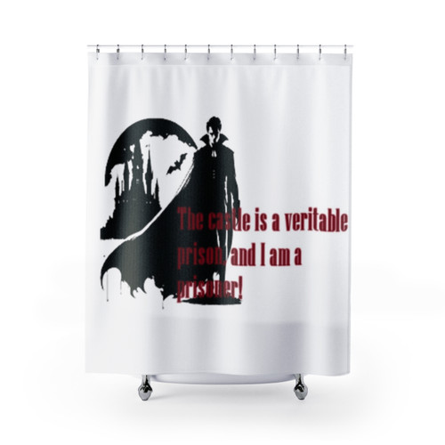Dracula Shower Curtains featuring Bram Stoker gothic horror quotes