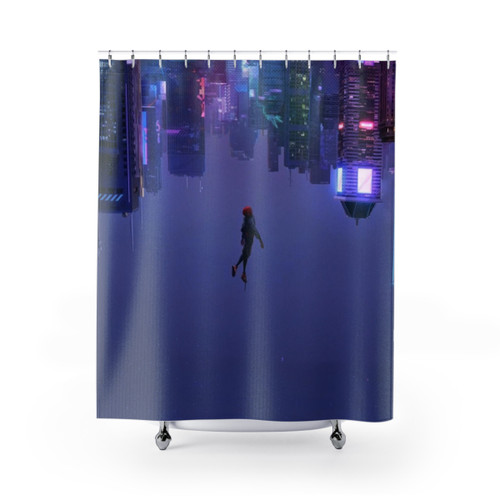 Spiderverse-themed Marvel shower curtain