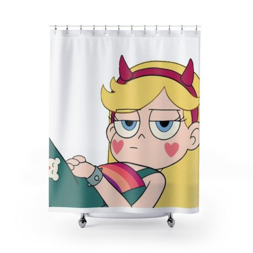Star Lounging Shower Curtains