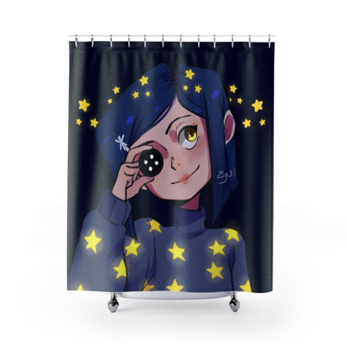 Coraline Shining Stars Shower Curtain
