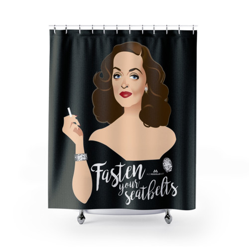 Fasten Version 2.0 Shower Curtains by Alejandro Mogolloart