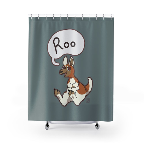 Roo Kangaroo Shower Curtains - Cartoon Animal Design