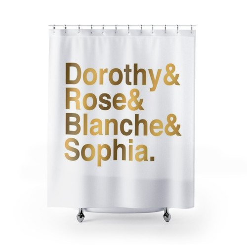 Golden Girls Themed Shower Curtain