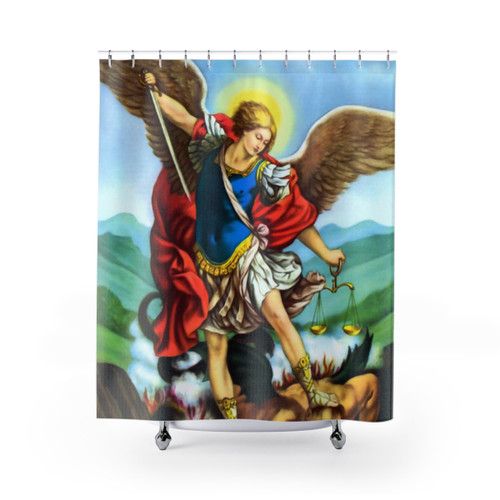 St. Michael the Archangel Catholic Saint Shower Curtains