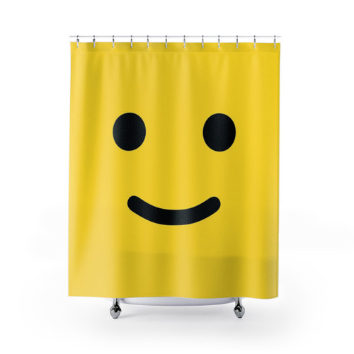 Happy Smiley Face Shower Curtain