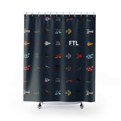 FTL Faster Than Light Sci-Fi Themed Shower Curtains