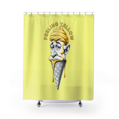 Feeling Yellow Ice Cream Shower Curtains