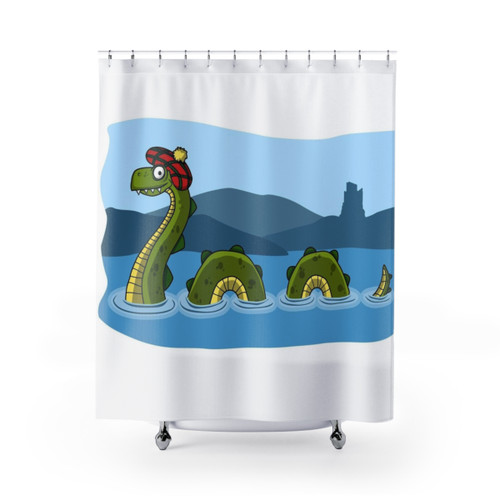 Nessie! Loch Ness Monster Shower Curtain