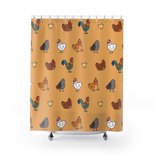 Chickens Farmhouse Shower Curtains