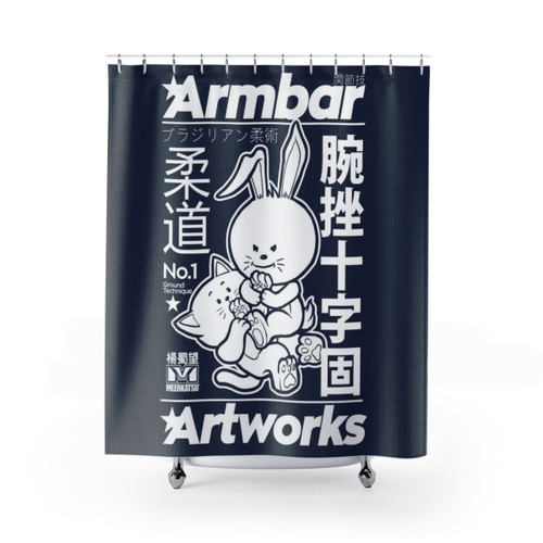 Armbar Artworks BJJ-themed Shower Curtain