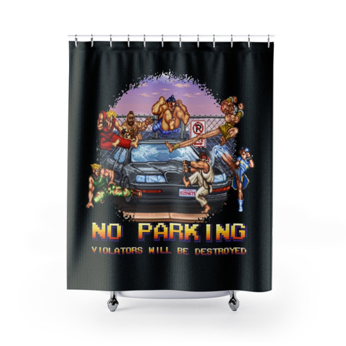 Retro 8-Bit Gamer Shower Curtains