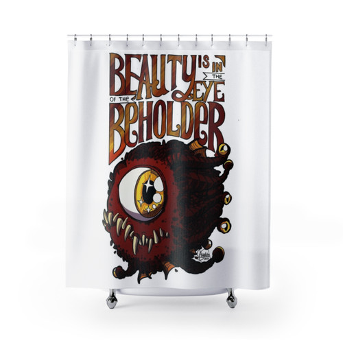 Beholder Themed Shower Curtain for D&D Fans