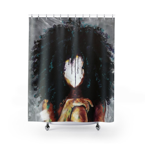 Naturally I Shower Curtains - Artistic Black Portraits