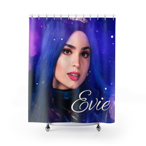 Evie Blue Princess Shower Curtains - Descendants 3