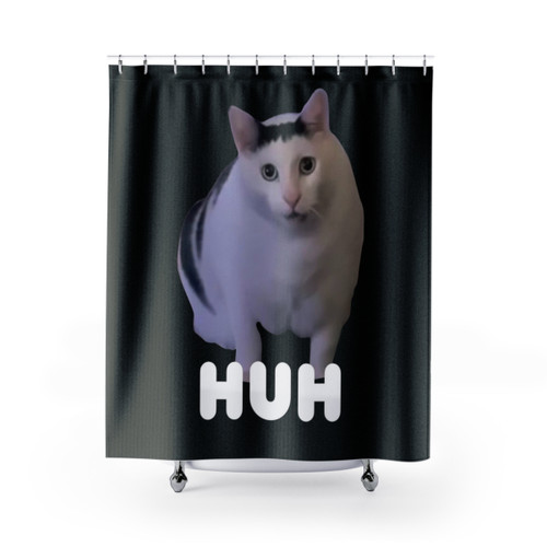 Funny Cat Meme Shower Curtain