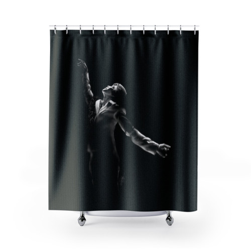 Jimin Black Swan Shower Curtain