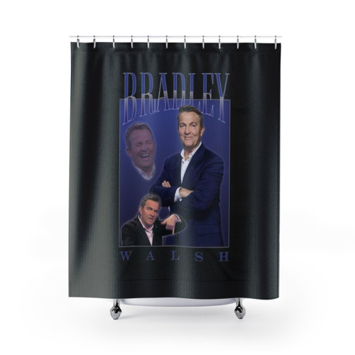 Bradley Walsh Shower Curtains - Funny TV Personality Design