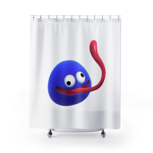 Gooey Kirby Themed Shower Curtain