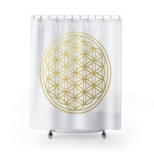 Flower of Life Mandala Shower Curtain