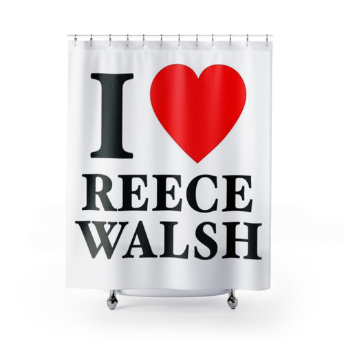 NRL Broncos Reece Walsh Shower Curtains