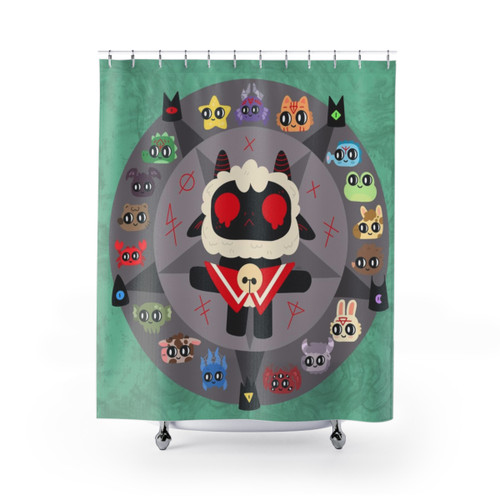 Cult of the Lamb Summoning Circle Shower Curtains