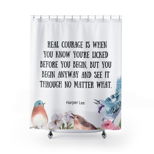 To Kill a Mockingbird Quote Shower Curtains