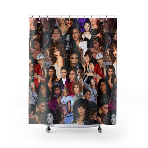 Zendaya Collage Shower Curtains - Featuring Euphoria, Spider-Man, and More