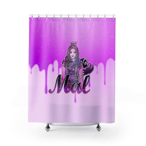 Mal Descendants Purple Shower Curtain