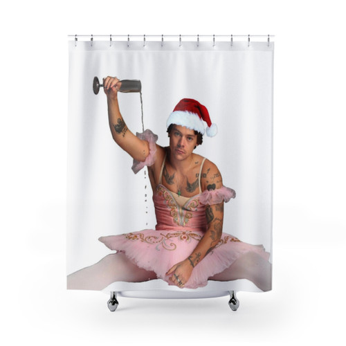 Festive Ballerina Harry Shower Curtains