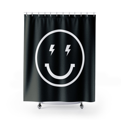 Vibrant Lightning Bolt Shower Curtains