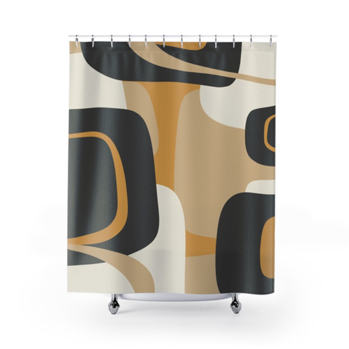 Mid-Century Abstract Shower Curtains