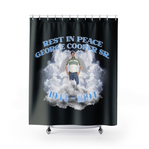 Rest In Peace George Cooper Shower Curtains