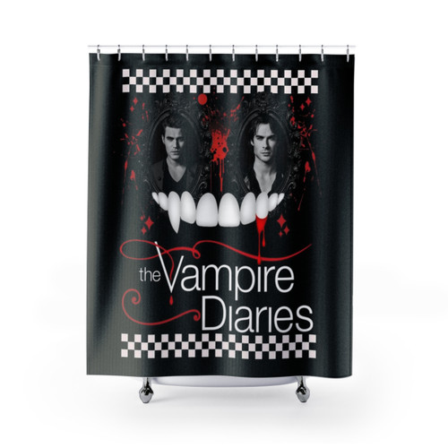 The Vampire Diaries Themed Shower Curtain