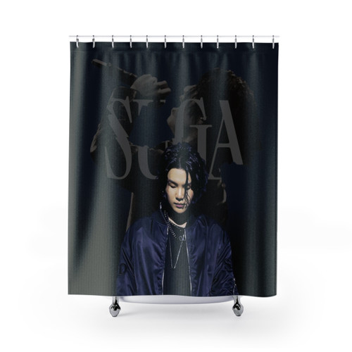 SUGA D-DAY BTS Shower Curtains