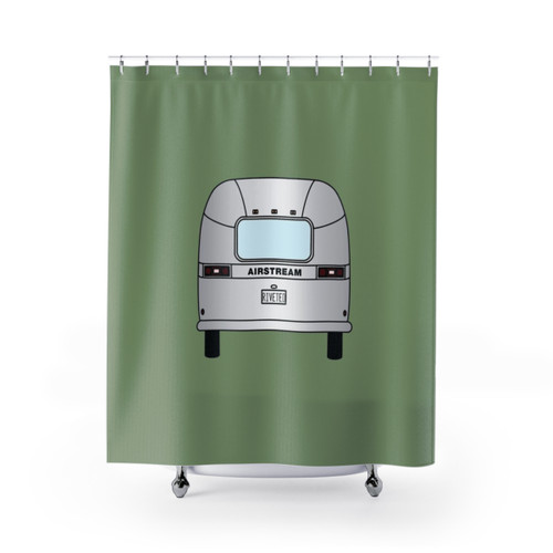Vintage Airstream Trailer Shower Curtain