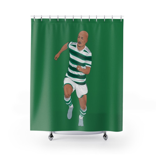 Daizen Maeda Celtic Shower Curtains with Celtic FC Design